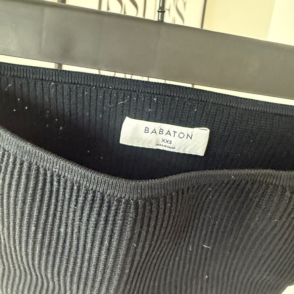 Babaton Midnight Ribbed Tube Top - Picture 3 of 3